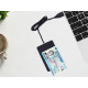 Čitalec pametnih in osebnih kartic Ewent, USB 2.0, NFC brezkontaktni, črn, EW1053