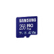 Spominska kartica Samsung PRO Plus micro SDXC, 256GB, 180MB/s, U3, V30, A2, UHS-I, z SD adapterjem