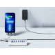 USB-C hub s 7 vhodi, 7x USB-A 3.2 Gen1, 1x USB-A PD, 5Gbps, z napajanjem, aluminij, ORICO M3U7Q1-05