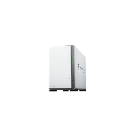 Synology DS223j, Tower, 2-bays 3.5'' SATA HDD/SSD, CPU 4-core 1.7 GHz 1 GB DDR4 non-ECC 1 x RJ-45