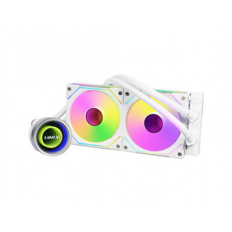 Komplet za tekočinsko hlajenje AIO Liquid Cooler Lian Li GALAHAD II Trinity 240 SL-INF, ARGB, bel