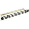 NaviaTec 1U 48 portni prazni patch panel, crni