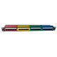 NaviaTec CAT6 Unshielded Colorful Patch Panel with Back Bar, 1U