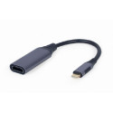 Gembird USB Type-C to HDMI display adapter, space grey
