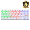 KEYBOARD - REDRAGON KUMARA K552 RGB MECHANICAL WHITE RED SWITCH