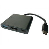 Roline VALUE USB-C - HDMI adapter, M/F, 1× USB 3.2 Gen1, 1× USB-C (Power Delivery)