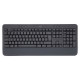 Tipkovnica Logitech K650 Signature, Wireless, USB, grafitna, SLO g.
