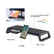 Stojalo za monitor z USB hubom s 4 vhodi, USB 3.0, RGB, črn, Ewent EW1268