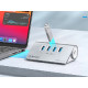 USB-C hub s 4 vhodi, 4x USB-A 3.2 Gen1, 5Gbps, ALU, ORICO M3U4-05