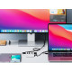 USB-C hub s 4 vhodi, 4x USB-A 3.2 Gen1, 5Gbps, ALU, ORICO M3U4-05