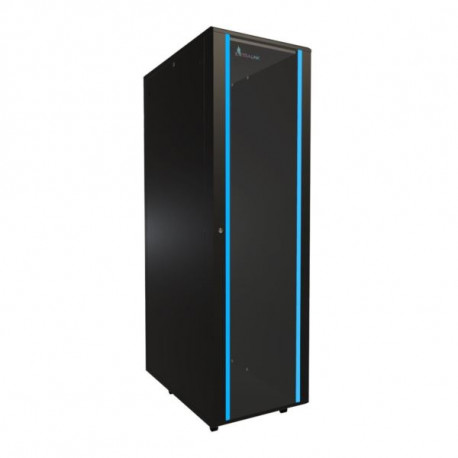 Extralink Floor Cabinet 42U, 600x1000, Black