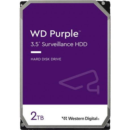 HDD Interni WD Purple Surveillance 2TB 3,5" SATA WD23PURZ