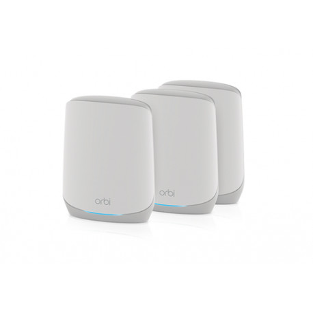 NETGEAR Orbi RBK763S Trifrekvencijski (2,4 GHz / 5 GHz / 5 GHz) Wi-Fi 6 (802.11ax) Bijelo 7 Unutarnji