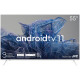 55', UHD, Android TV 11, White, 3840x2160, 60 Hz, Sound by JVC, 2x12W, 83 kWh/1000h , BT5.1, HDMI po