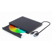 Gembird External USB DVD drive, black