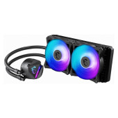 MSI MAG CORELIQUID 240R V2 Liquid Cooler, 2x 120mm ARGB 2000rpm PWM Fans, ARGB Block, Radiator Pump