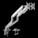 WHITE SHARK stolni stalak za 2 monitora GMS-3208 Neferites II okretni