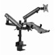 Gembird Desk mounted adjustable monitor arm with notebook tray (full-motion)
