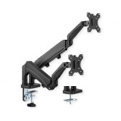 Roline VALUE dvostruki stolni nosač monitora, 5 spojeva, Pivot, nosivost 9 kg, crni