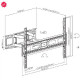 SBOX izvlačno okretni nosač 37"-80", do 40kg