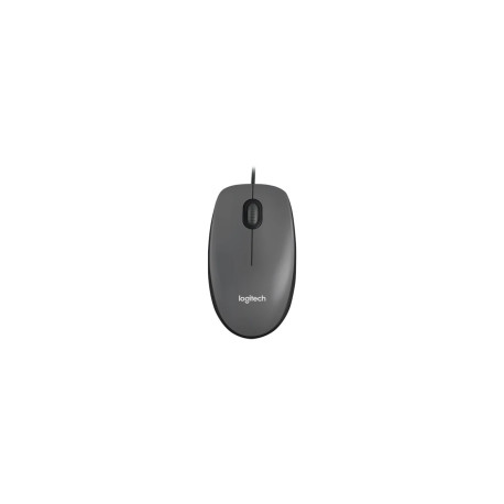 LOGITECH M100 Corded Mouse - BLACK - USB