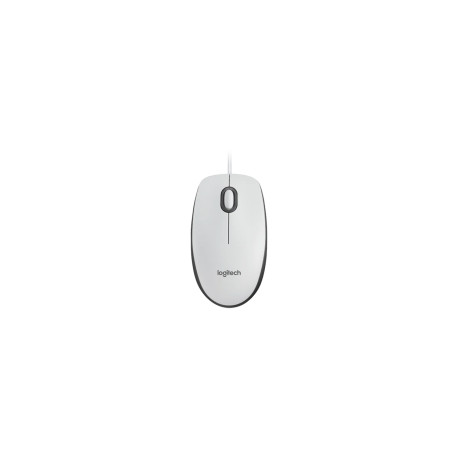 LOGITECH M100 Corded Mouse-WHITE