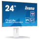 IIYAMA Monitor LED XUB2492HSU-W6 WHITE 23.8" IPS 1920 x 1080 @100Hz 16:9 250 cd/m² 1300:1 0.4ms HDMI