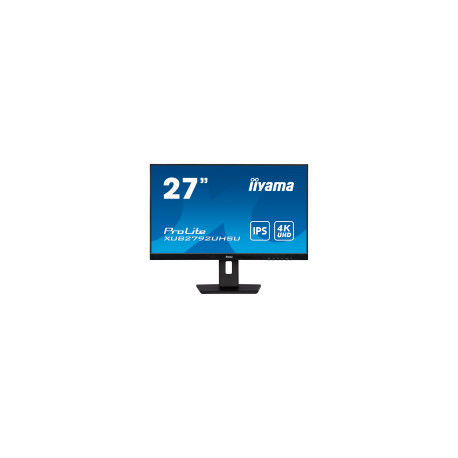 IIYAMA 27" ETE IPS-panel, 3840x2160 UHD, 4ms, 15cm height adj. stand, 300cd/m², DVI, HDMI, DisplayPo