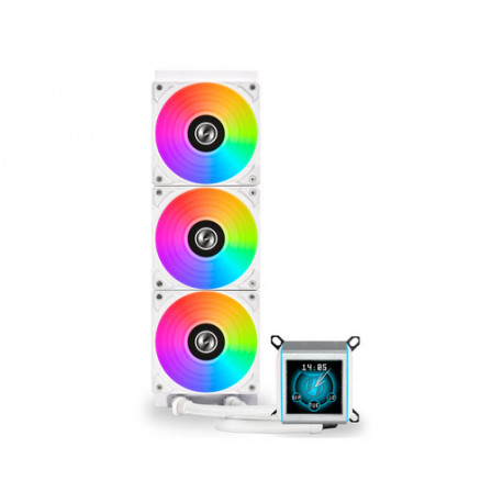Komplet za tekočinsko hlajenje AIO Liquid Cooler Lian Li GALAHAD II LCD 360, ARGB, bel