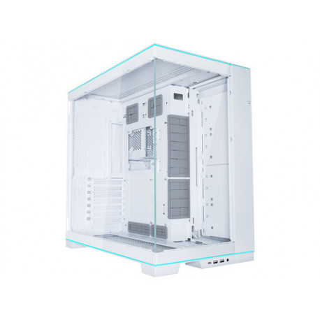 Računalniško ohišje Lian Li O11D EVO RGB, ATX, Midi-Tower, kaljeno steklo, belo