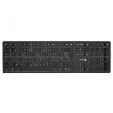Tipkovnica Cherry KW 9100 Slim, črna, USB-C, UK SLO g.