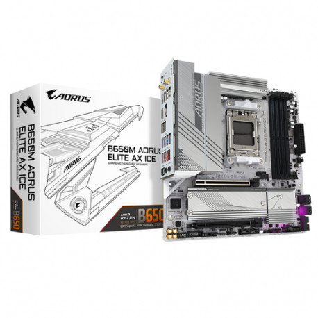 Gigabyte B650M AORUS ELITE AX ICE matična ploča AMD B650 Utor AM5 Mikro ATX