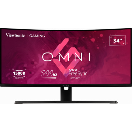 ViewSonic Monitor VX3418-2KPC, 34" 3440x1440, VA, 144Hz-1ms, 2xHDMI,2xDP, Speak.