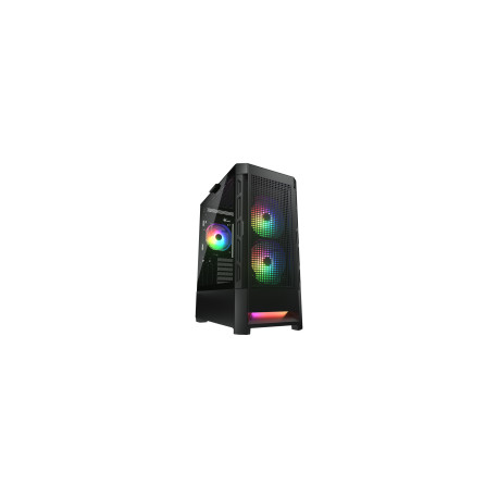 COUGAR | Case Airface RGB Black | PC Case | Mid Tower / Mesh Front Panel / 2 x 140mm ARGB Fans / 1x