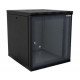 Canovate 12U 540x550x588 ECO zidni ormar s bočnim pločama koje se mogu otvoriti izvana, crni (WEO-9-12F5F)