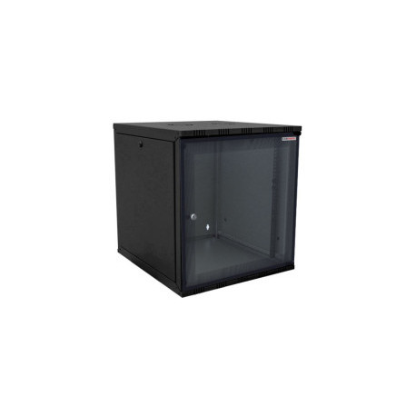 Canovate 12U 540x550x588 ECO zidni ormar s bočnim pločama koje se mogu otvoriti izvana, crni (WEO-9-12F5F)