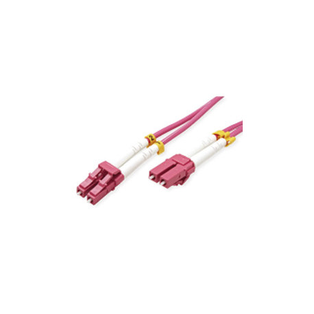 Roline VALUE optički kabel 50/125µm LC/LC Duplex, OM4, 0.5m, ljubičasti