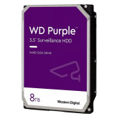 HDD Video Surveillance WD Purple 8TB CMR, 3.5'', 256MB, 5640 RPM, SATA, TBW: 180