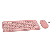 LOGITECH Pebble 2 Bluetooth Keyboard Combo - TONAL ROSE - US INT'L