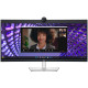 Monitor DELL P3424WEB Curved Video Conferencing 34", 3440x1440 WQHD, IPS Antiglare, 21:9, 1000:1, 30