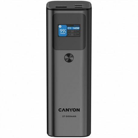 CANYON PB-2010, allowed for air travel power bank 27000mAh/97.2Wh Li-poly battery, in/out:2xUSB-C PD