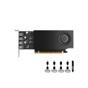 NVIDIA RTX A1000, 8GB GDDR6, PCIe 4.0 x8, 4x mDP-DP, Low Profile, PNY