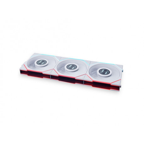 Ventilator za ohišje Lian Li UNI FAN TL LCD 120, ARGB, PWM, 120mm, 3 Pack + Controller, bel