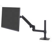  Ergotron LX Monitor Arm with high column, monitor holder (black)