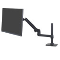  Ergotron LX Monitor Arm with high column, monitor holder (black)