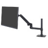  Ergotron LX Monitor Arm with high column, monitor holder (black)