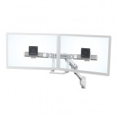  Ergotron HX Dual Monitor Arm, Wall Mount (white)
