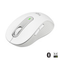  Logitech Signature M650 Wireless, Mouse (white, size M, Chromebook certified)
