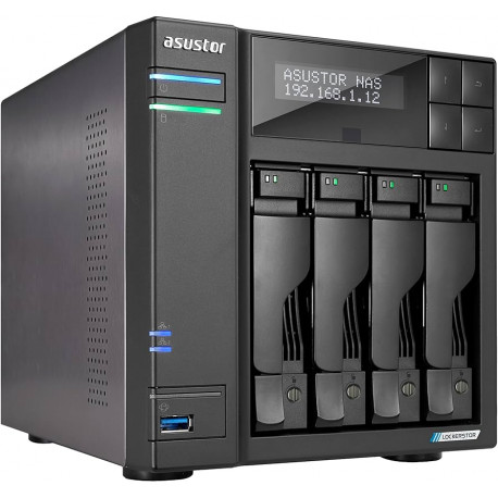 ASUSTOR NAS AS6704T Lockerstor4 Gen2 4x 3.5" 4x M.2 cache 2x 2.5Gbe Celeron QuadCore N5105 2.9GHz 4G