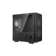 Računalniško ohišje DeepCool CH360 Digital, Micro-ATX, ARGB, LCD, kaljeno steklo, črno